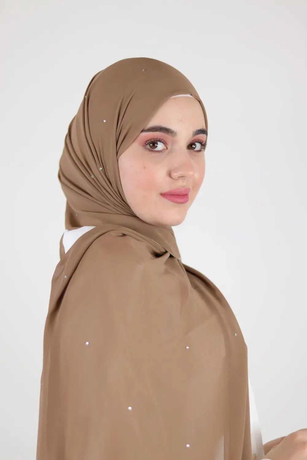 Chiffon Hijab With Crystal Voile Fashion