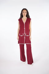 Knit Co'ord Set  Voile Fashion