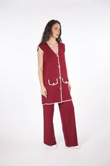 Knit Co'ord Set  Voile Fashion