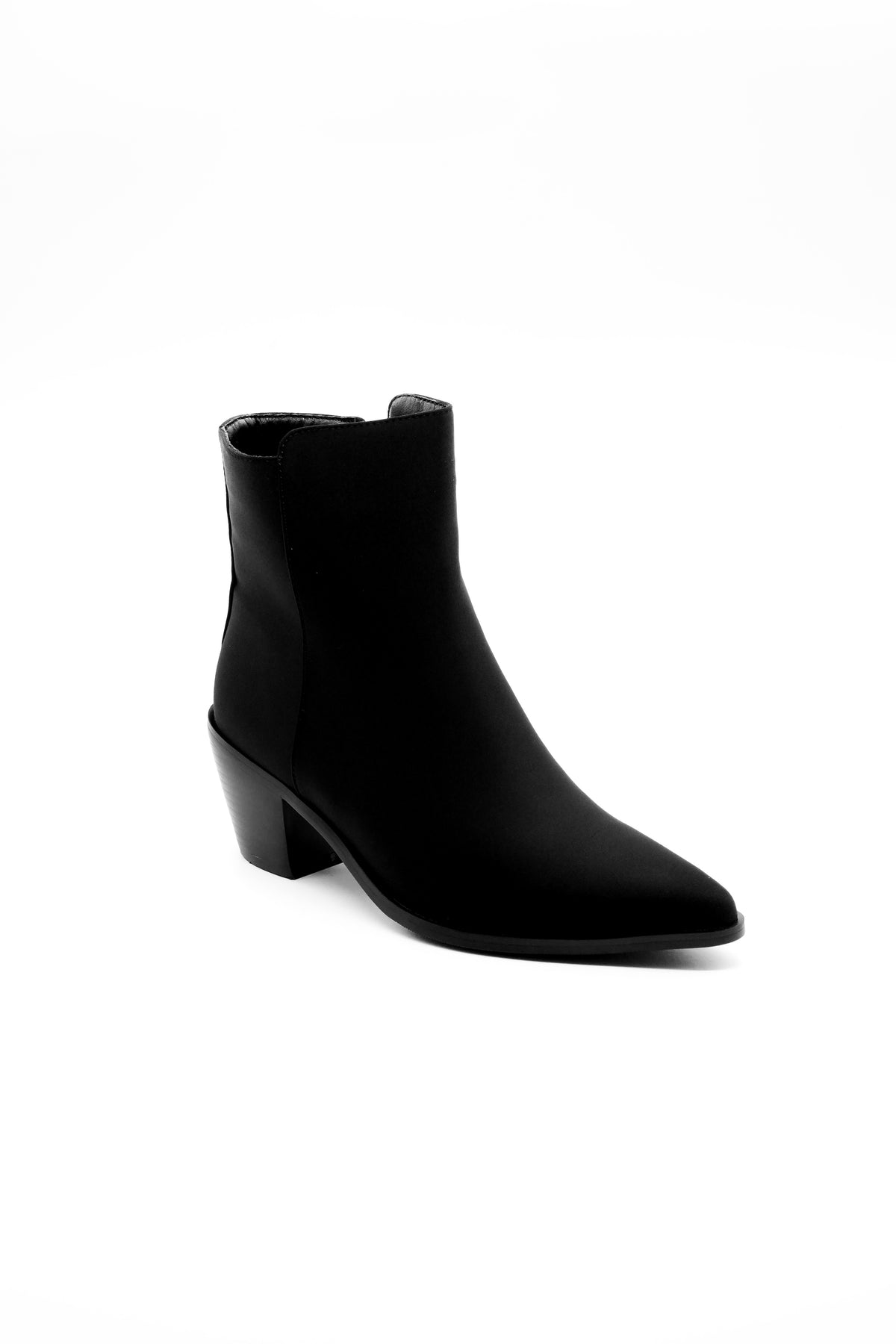 Buckle Block Heel Boots