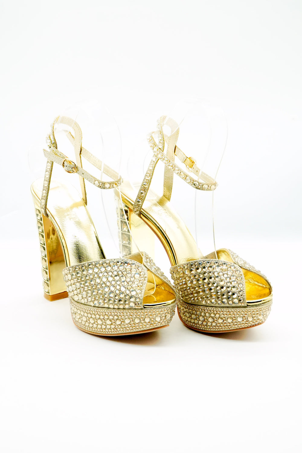 Platform Block Heel  Voile Fashion