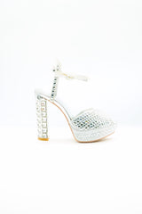 Platform Block Heel  Voile Fashion