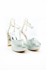 Platform Block Heel  Voile Fashion