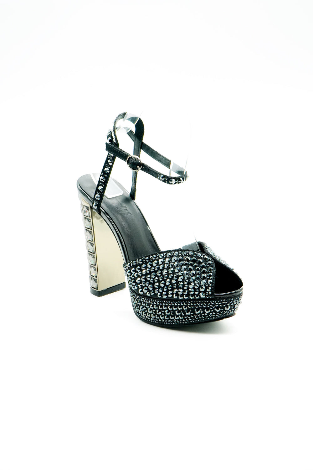 Platform Block Heel  Voile Fashion