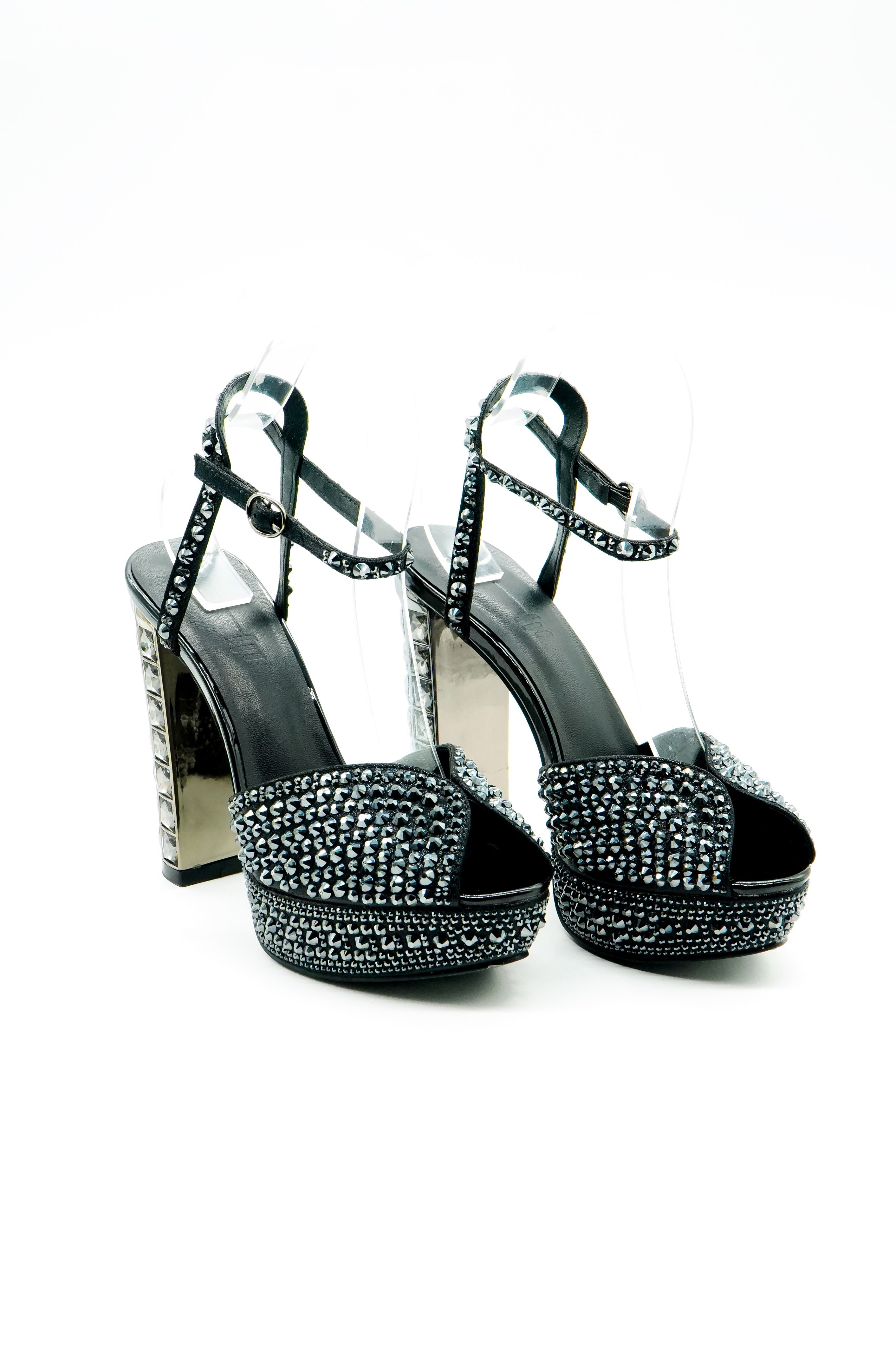 Platform Block Heel  Voile Fashion