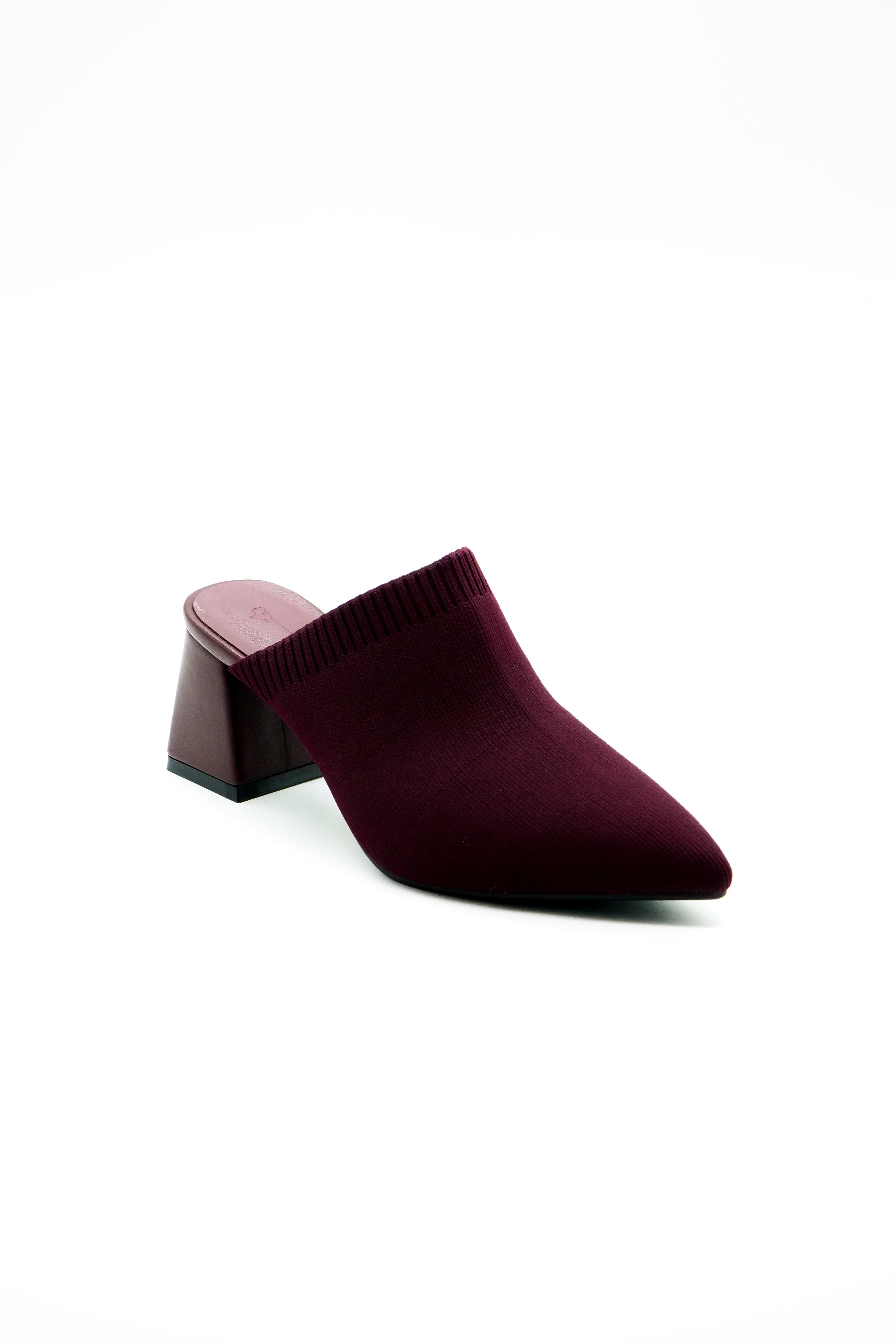 Block Heel Mule  Voile Fashion