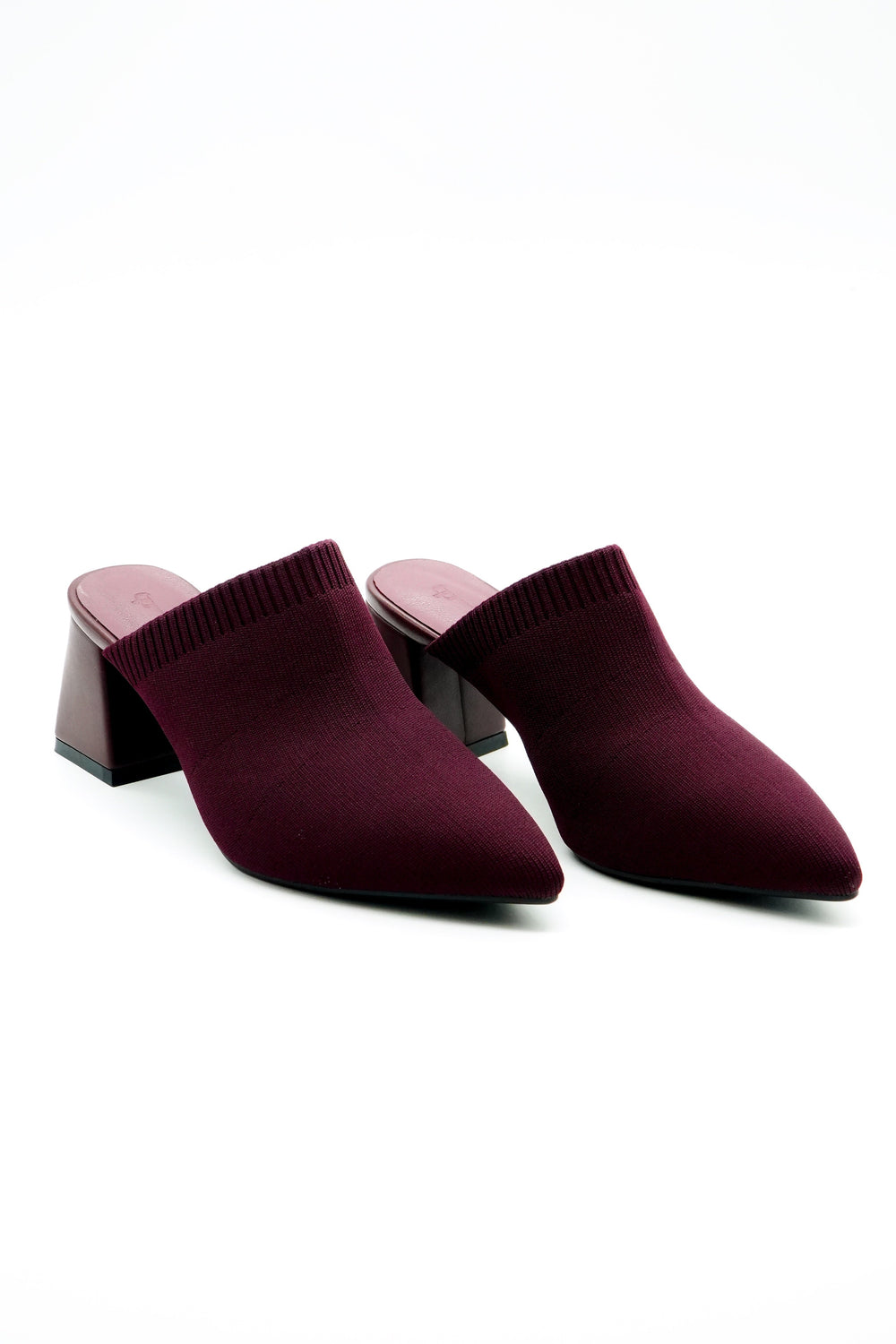 Block Heel Mule  Voile Fashion