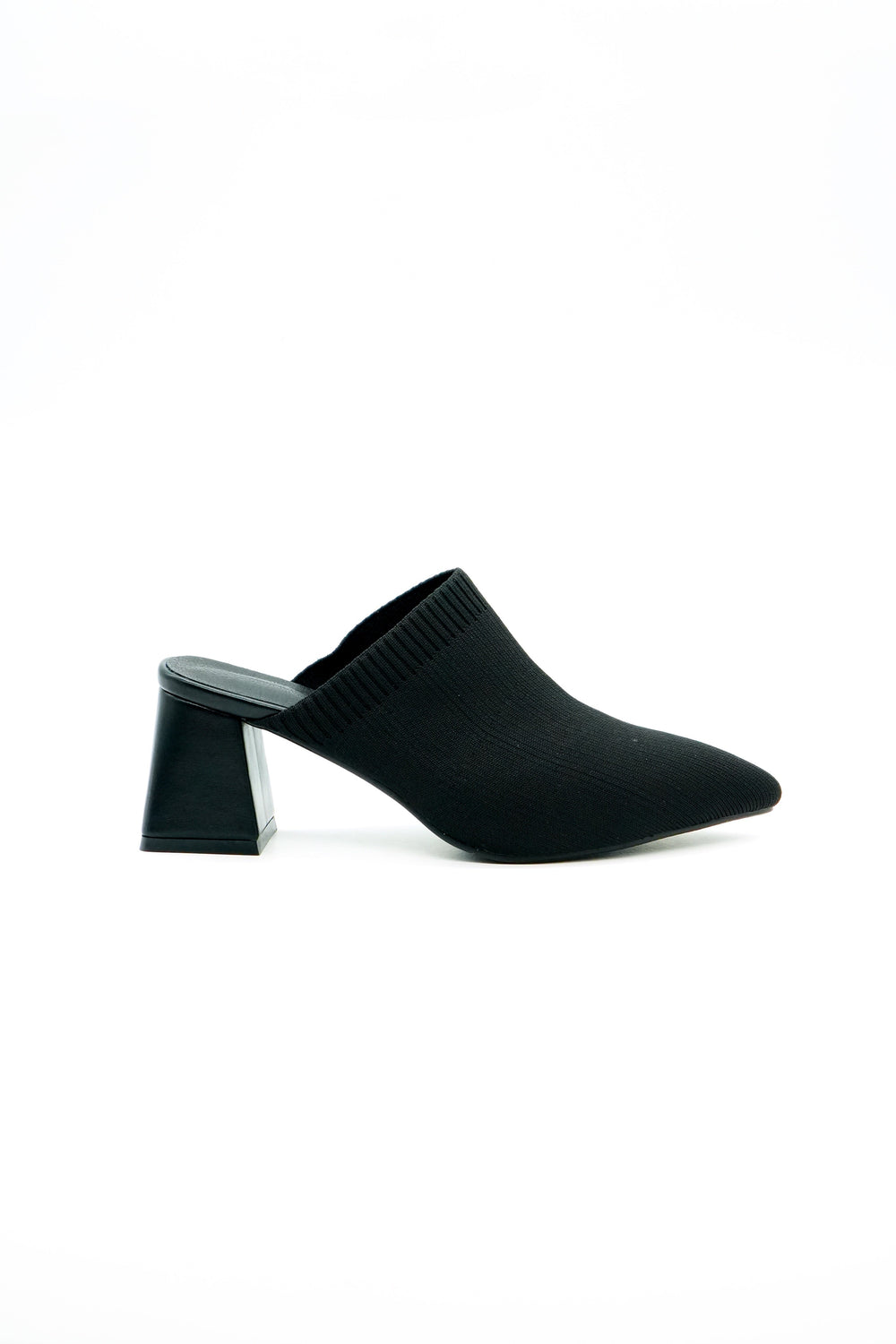 Block Heel Mule  Voile Fashion