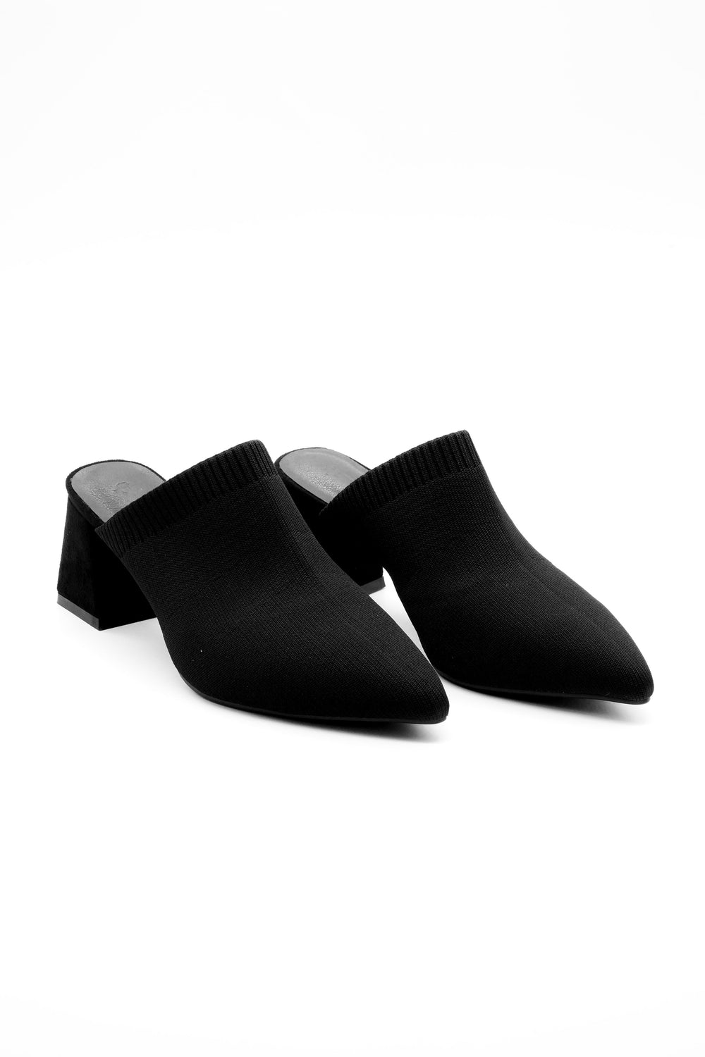 Block Heel Mule  Voile Fashion