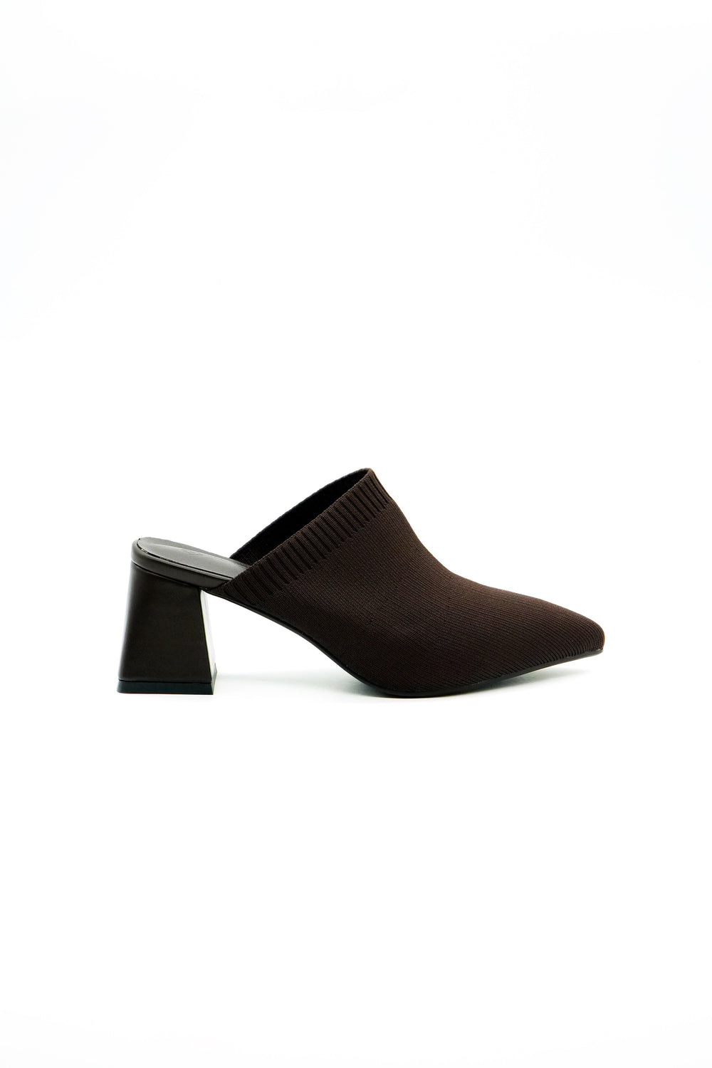 Block Heel Mule  Voile Fashion