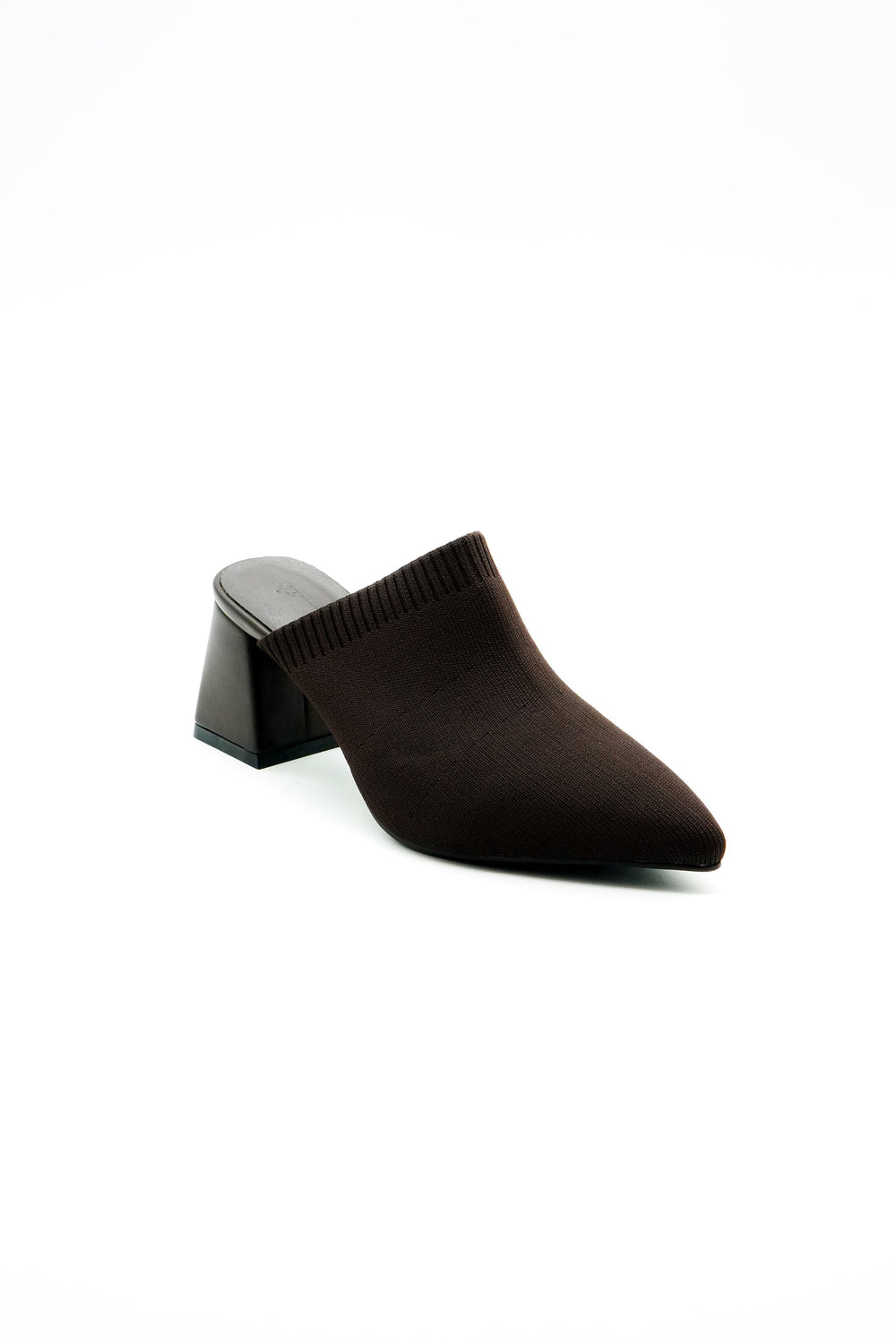 Block Heel Mule  Voile Fashion