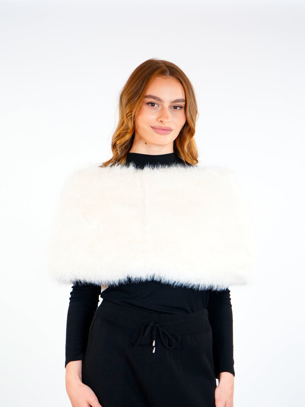 Soft Fur Poncho  Elora