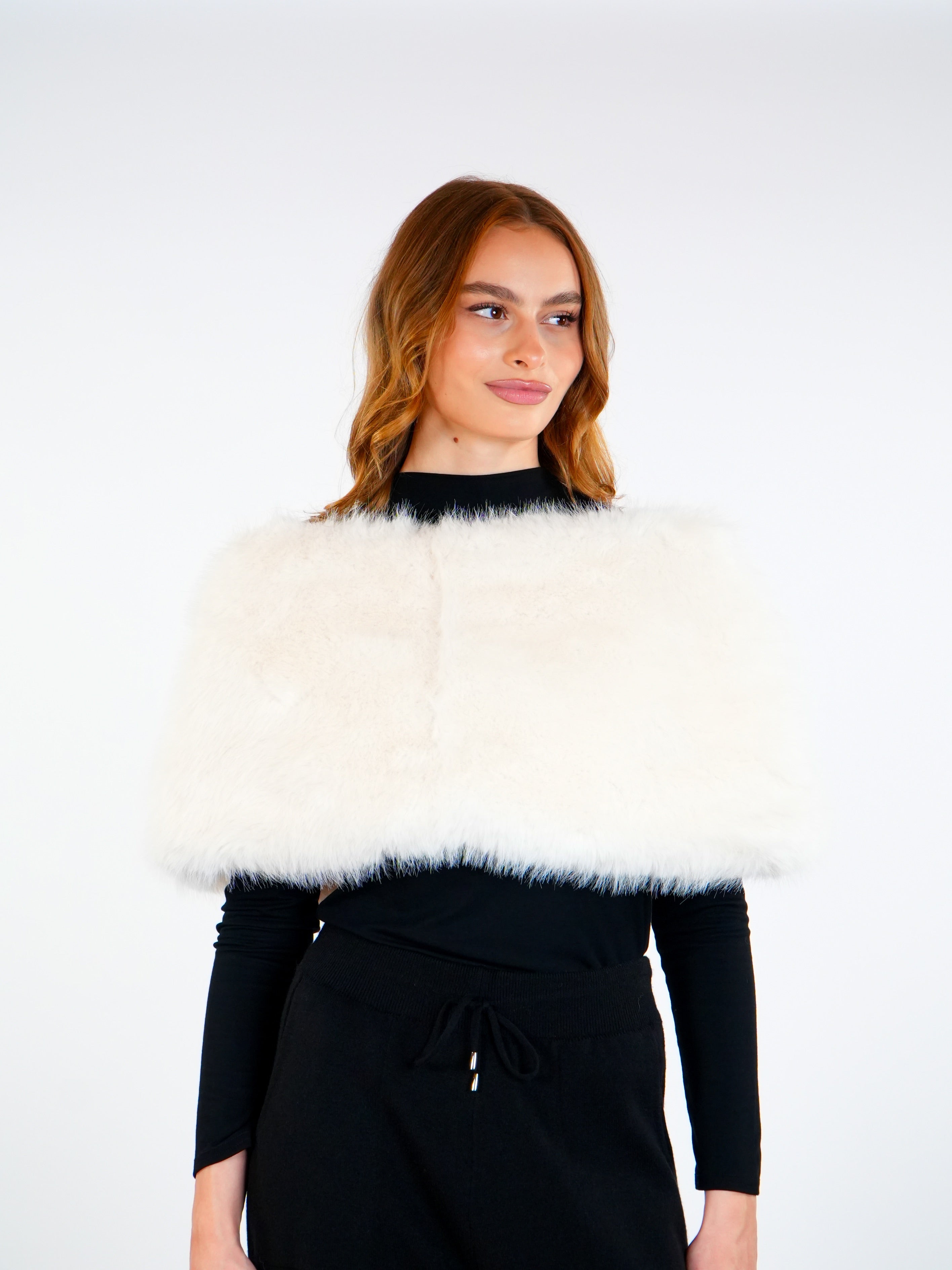 Soft Fur Poncho  Elora