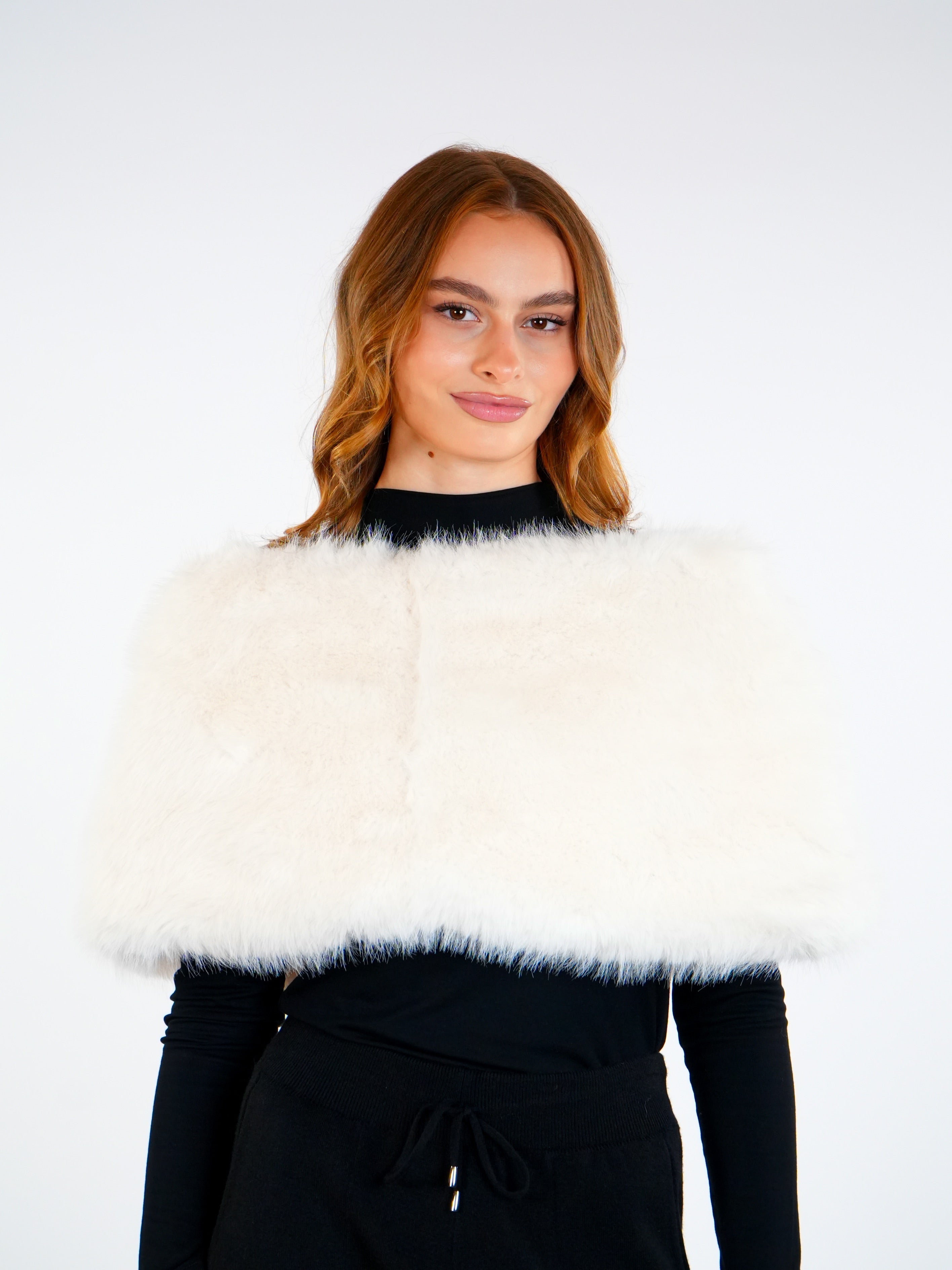 Soft Fur Poncho  Elora