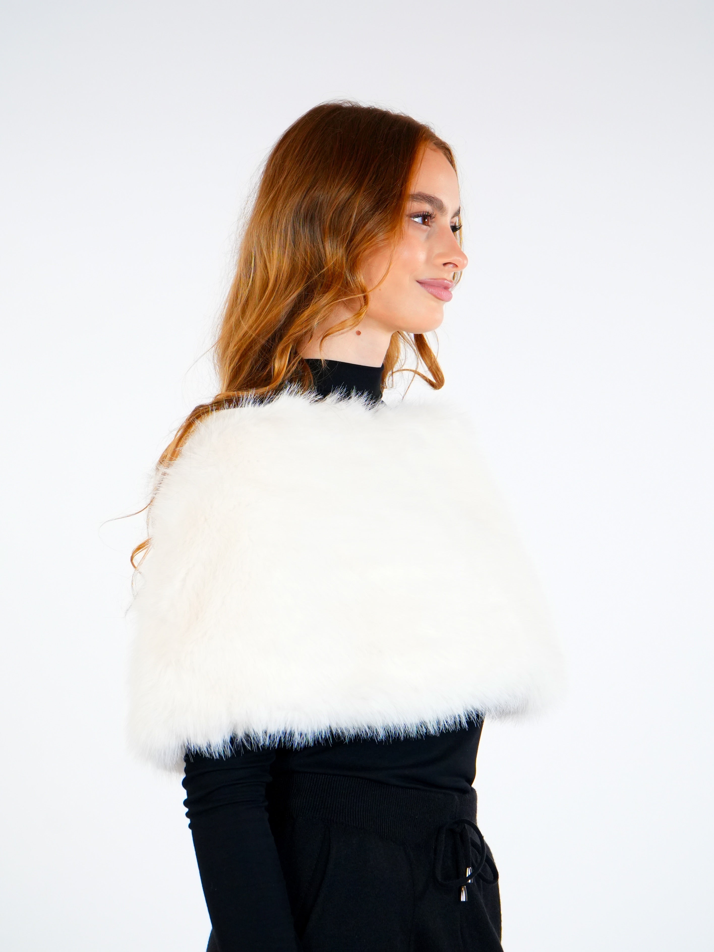 Soft Fur Poncho  Elora