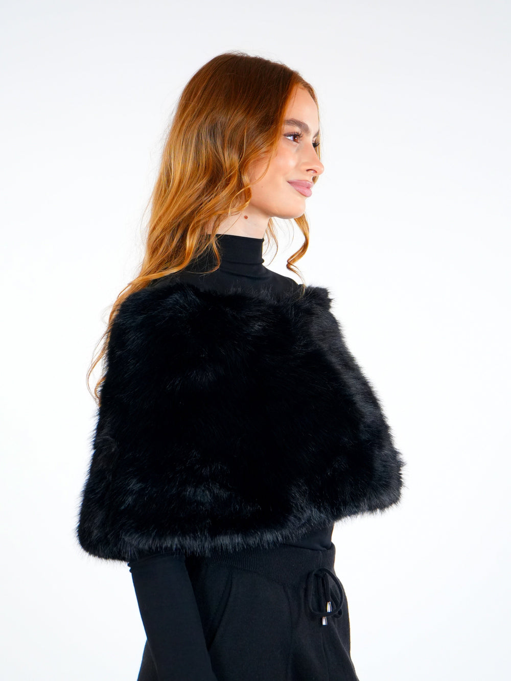 Soft Fur Poncho  Elora