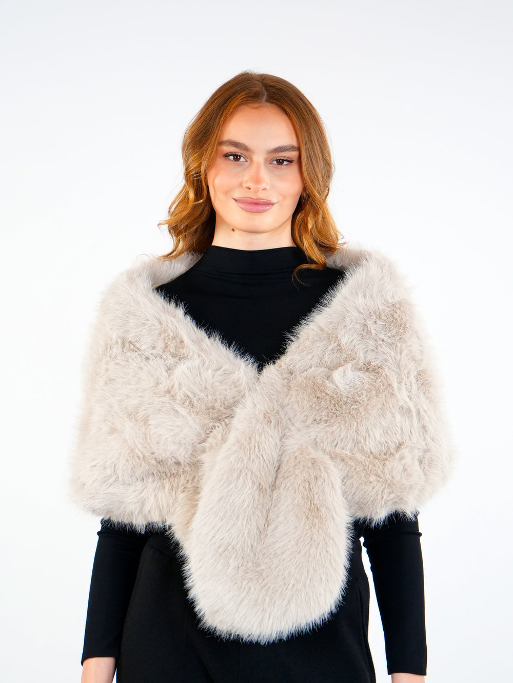 Soft Fur Shoulder Scarf  Elora