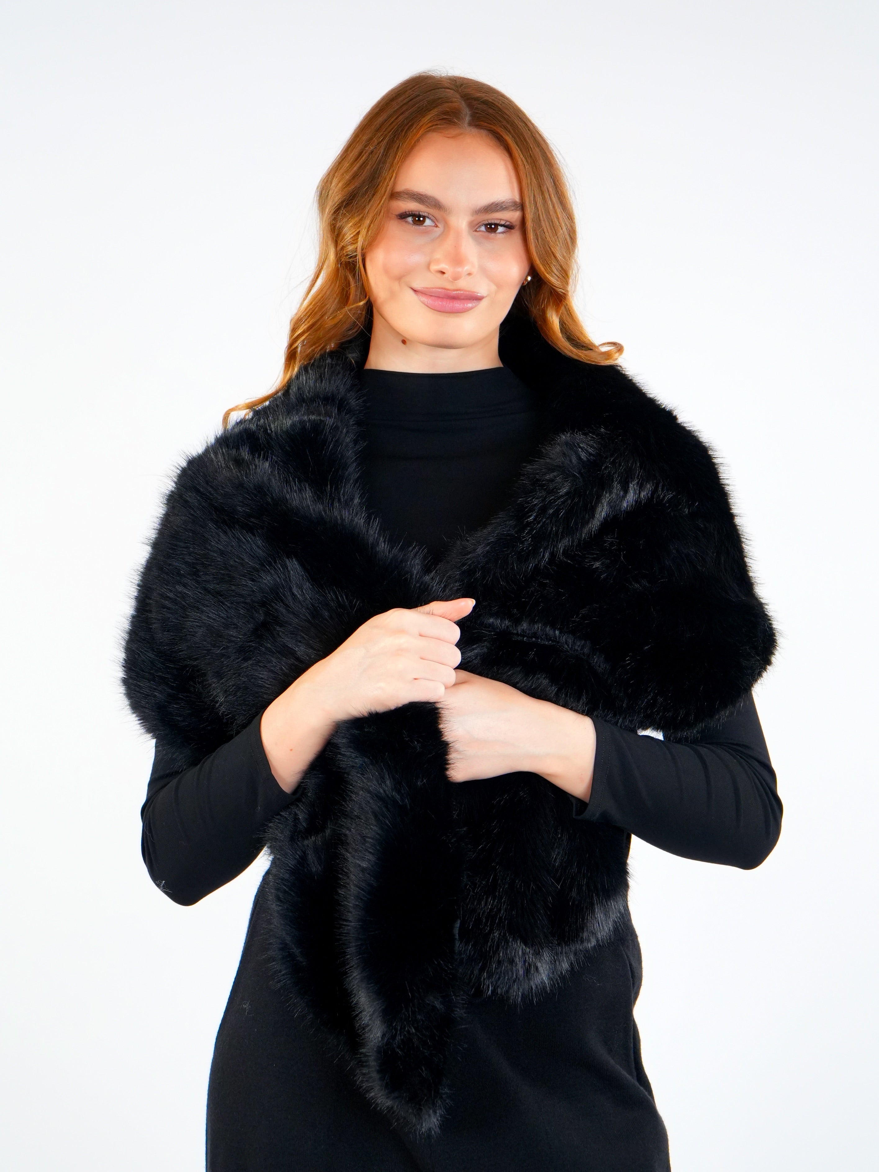 Soft Fur Shoulder Scarf  Elora