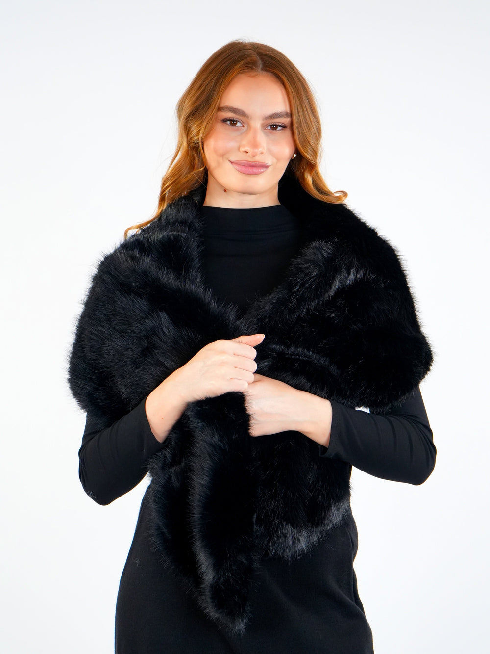 Soft Fur Shoulder Scarf  Elora