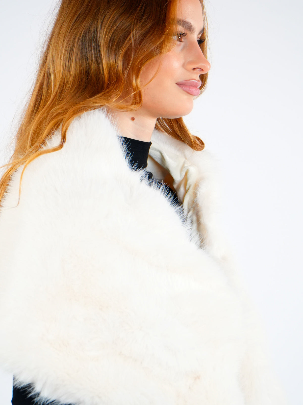Soft Fur Shoulder Scarf  Elora