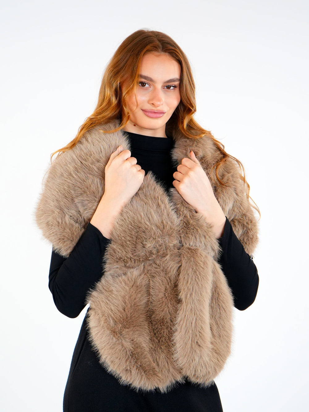 Soft Fur Shoulder Scarf  Elora