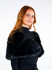 Soft Fur Shoulder Scarf  Elora