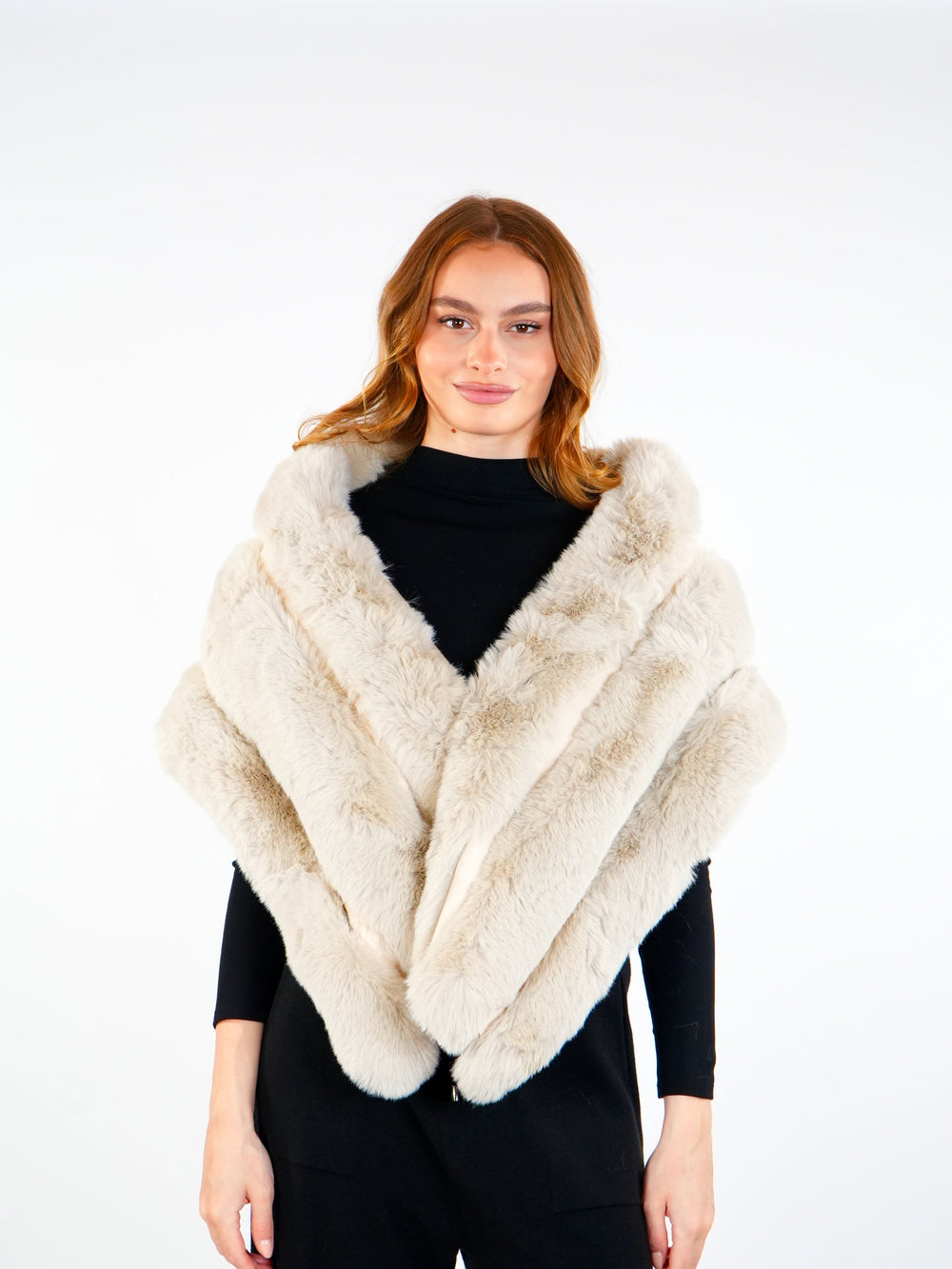 Soft Fur Shoulder Scarf  Elora