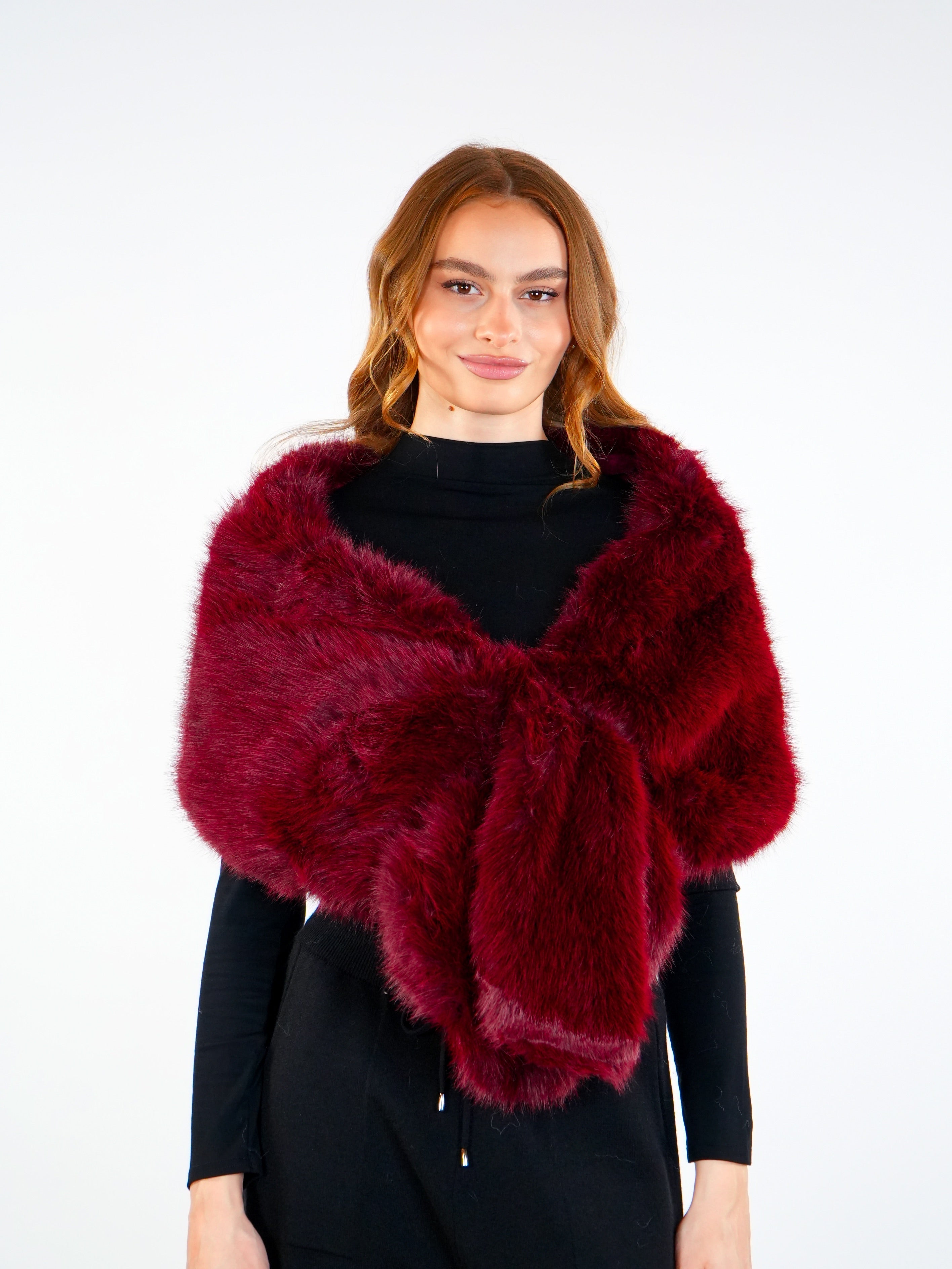 Soft Fur Shoulder Scarf  Elora