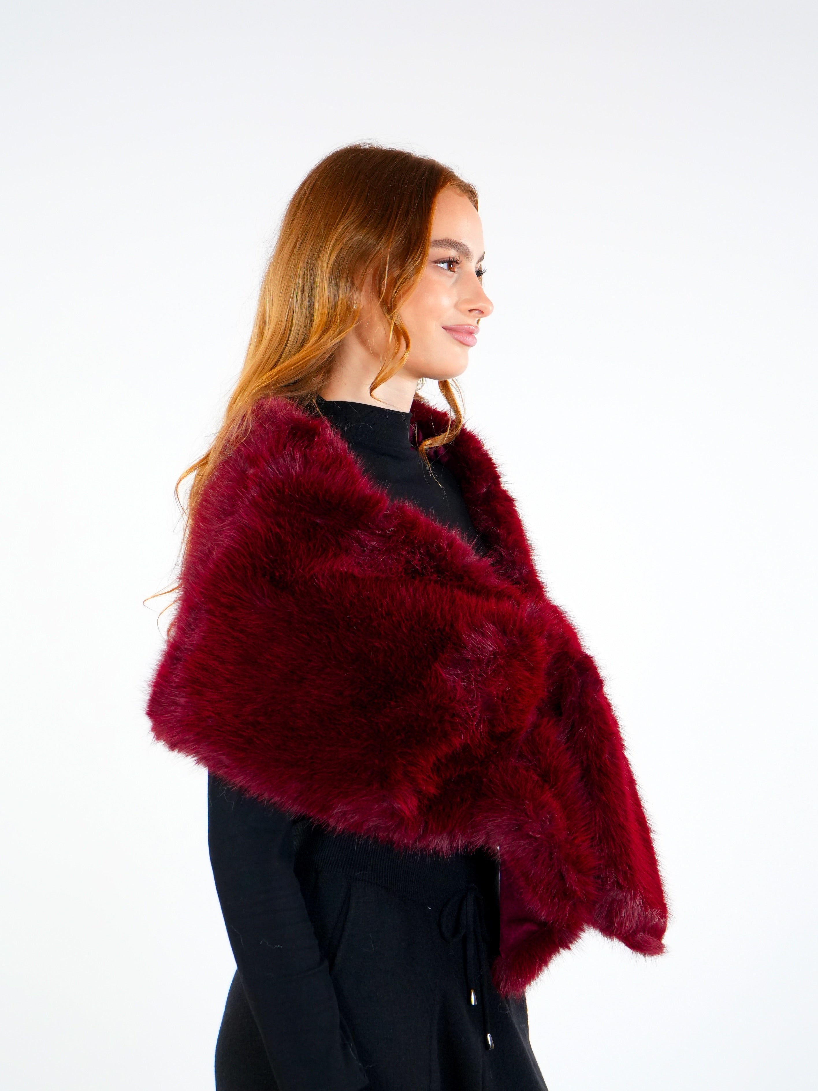 Soft Fur Shoulder Scarf  Elora