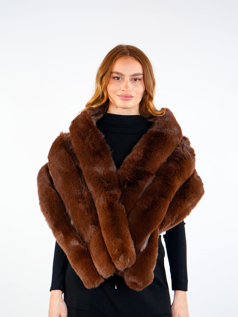 Soft Fur Shoulder Scarf  Elora
