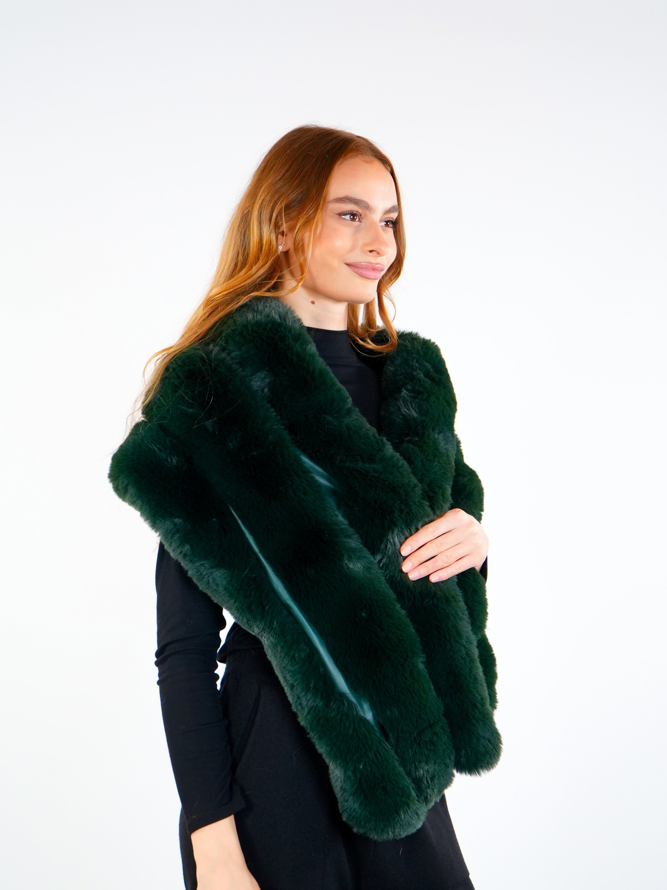 Soft Fur Shoulder Scarf  Elora