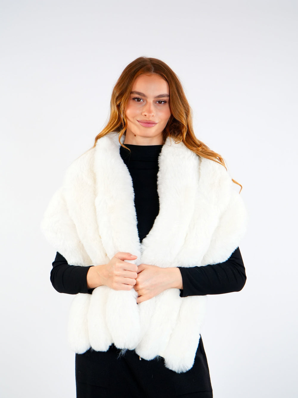 Soft Fur Shoulder Scarf  Elora