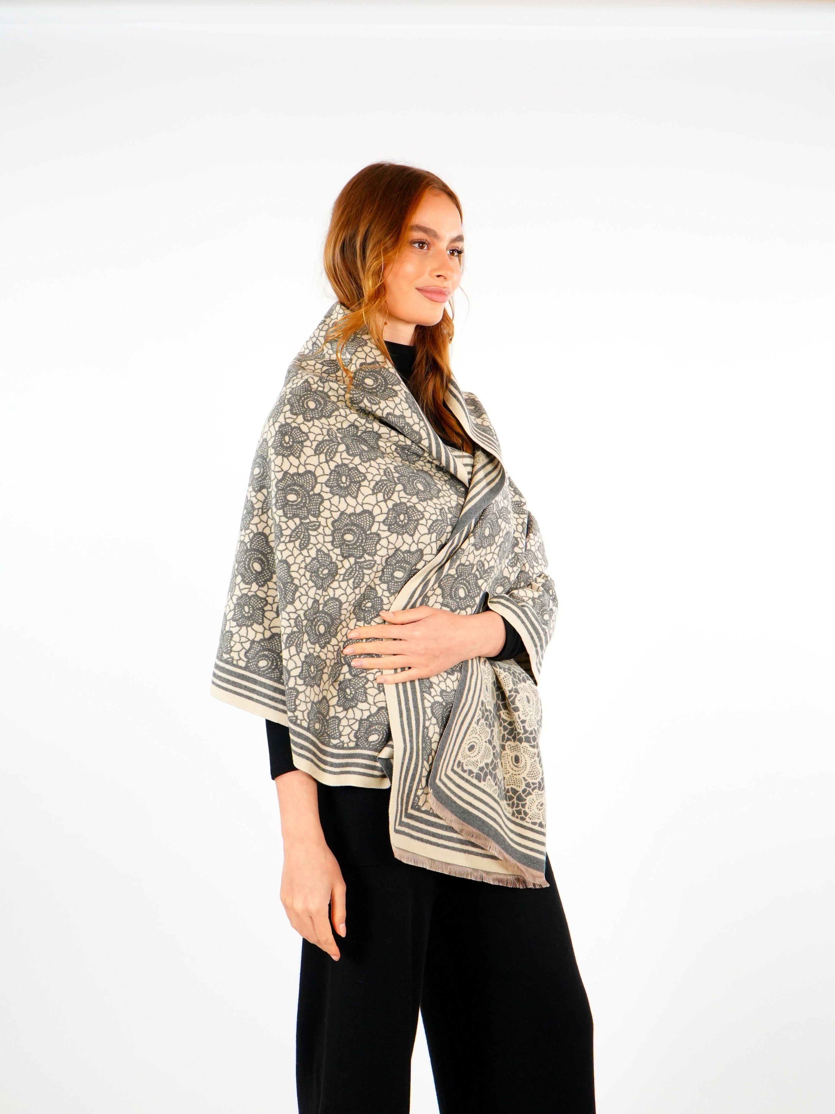 Winter Woolen Shawl  Elora