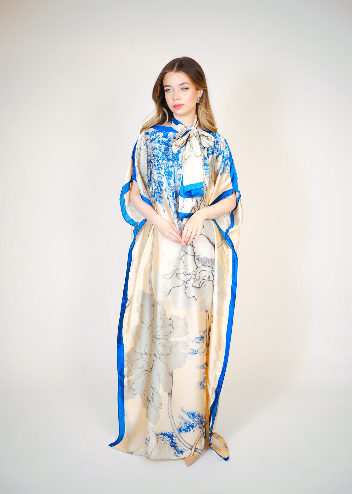 Beach Dress With Scarf  Voile