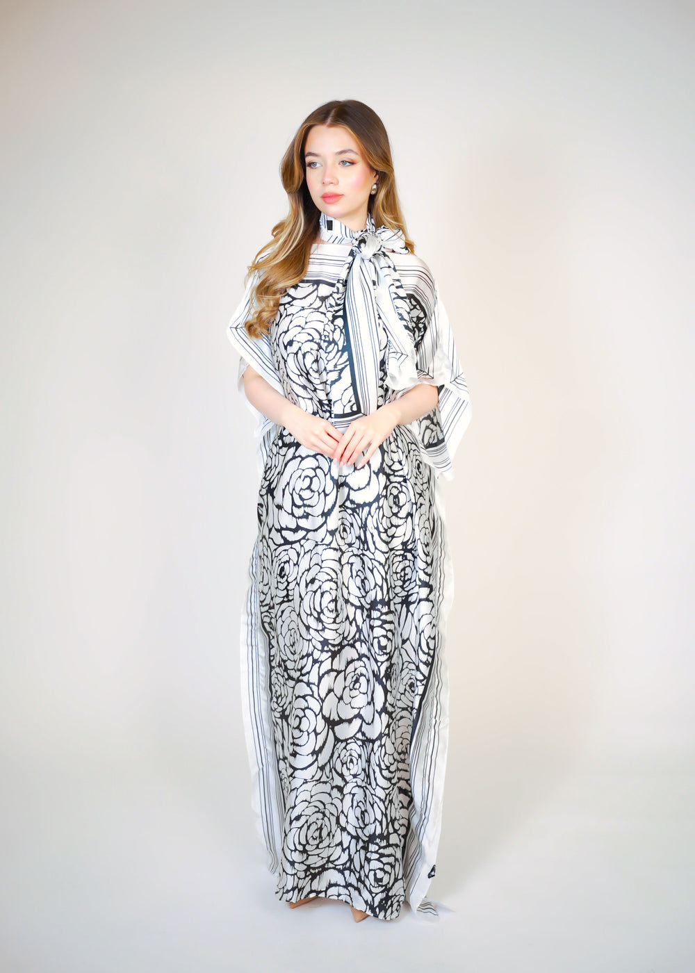 Beach Dress With Scarf  Voile