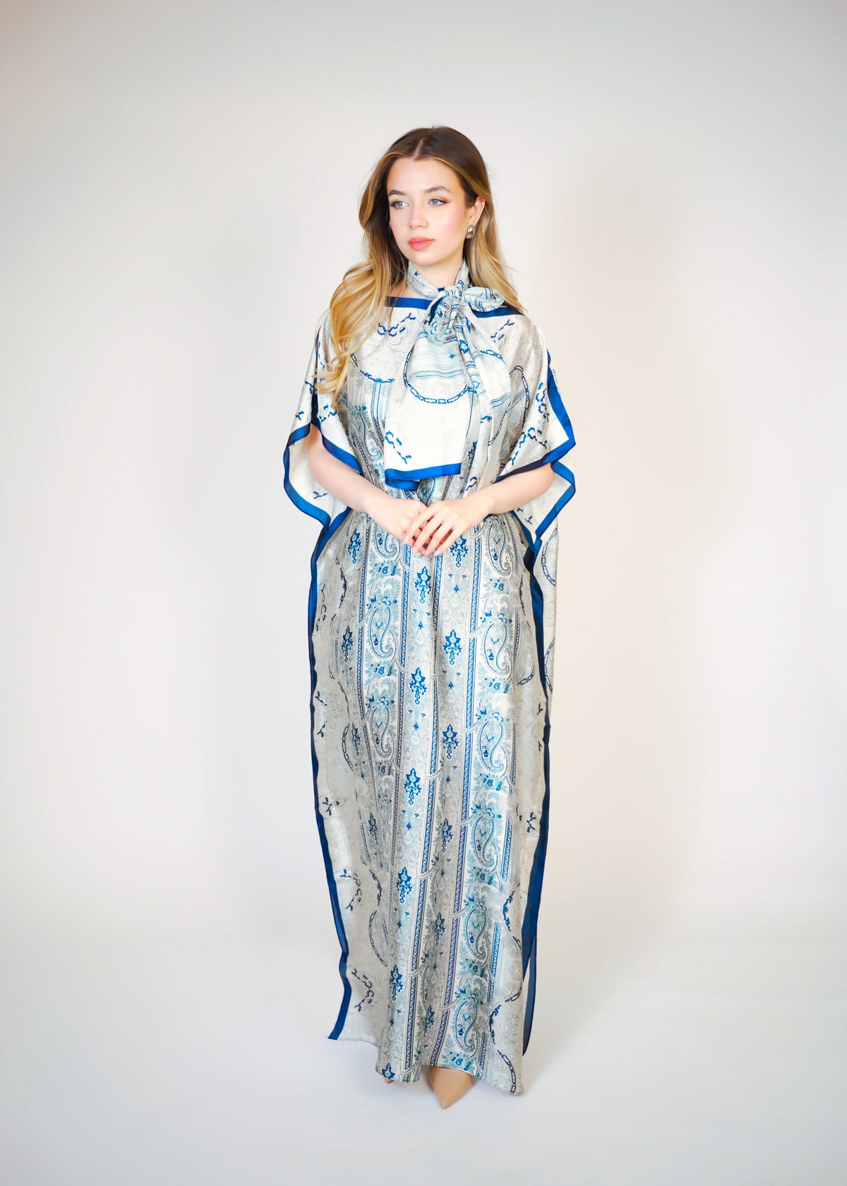 Beach Dress With Scarf  Voile