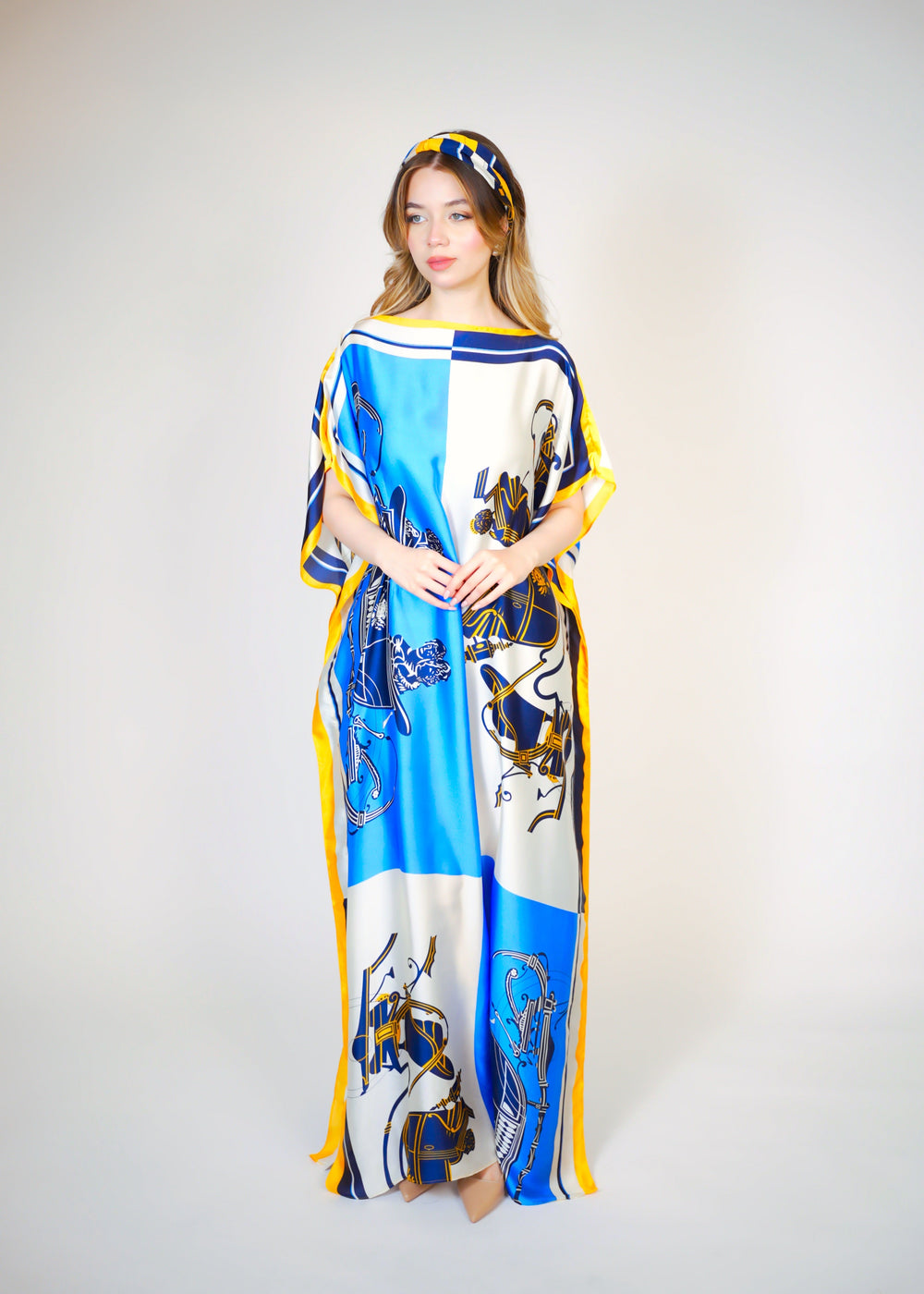 Beach Dress With Scarf  Voile