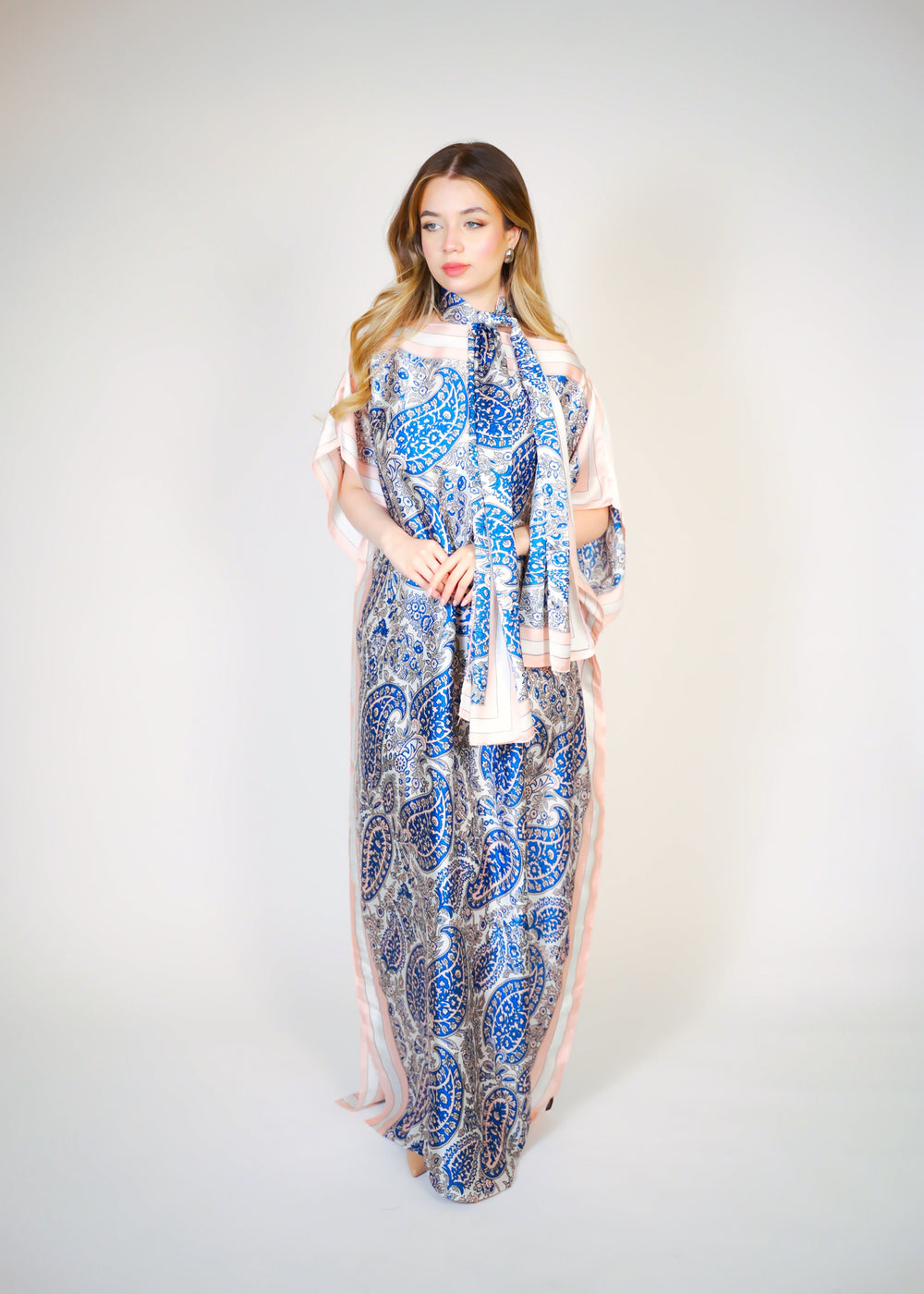 Beach Dress With Scarf  Voile