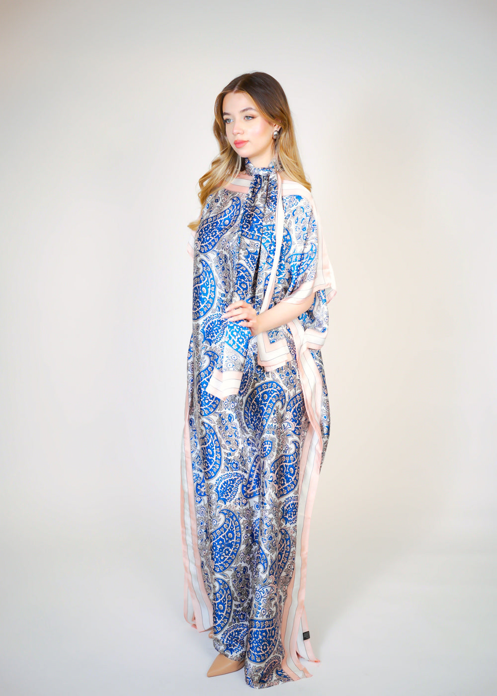 Beach Dress With Scarf  Voile