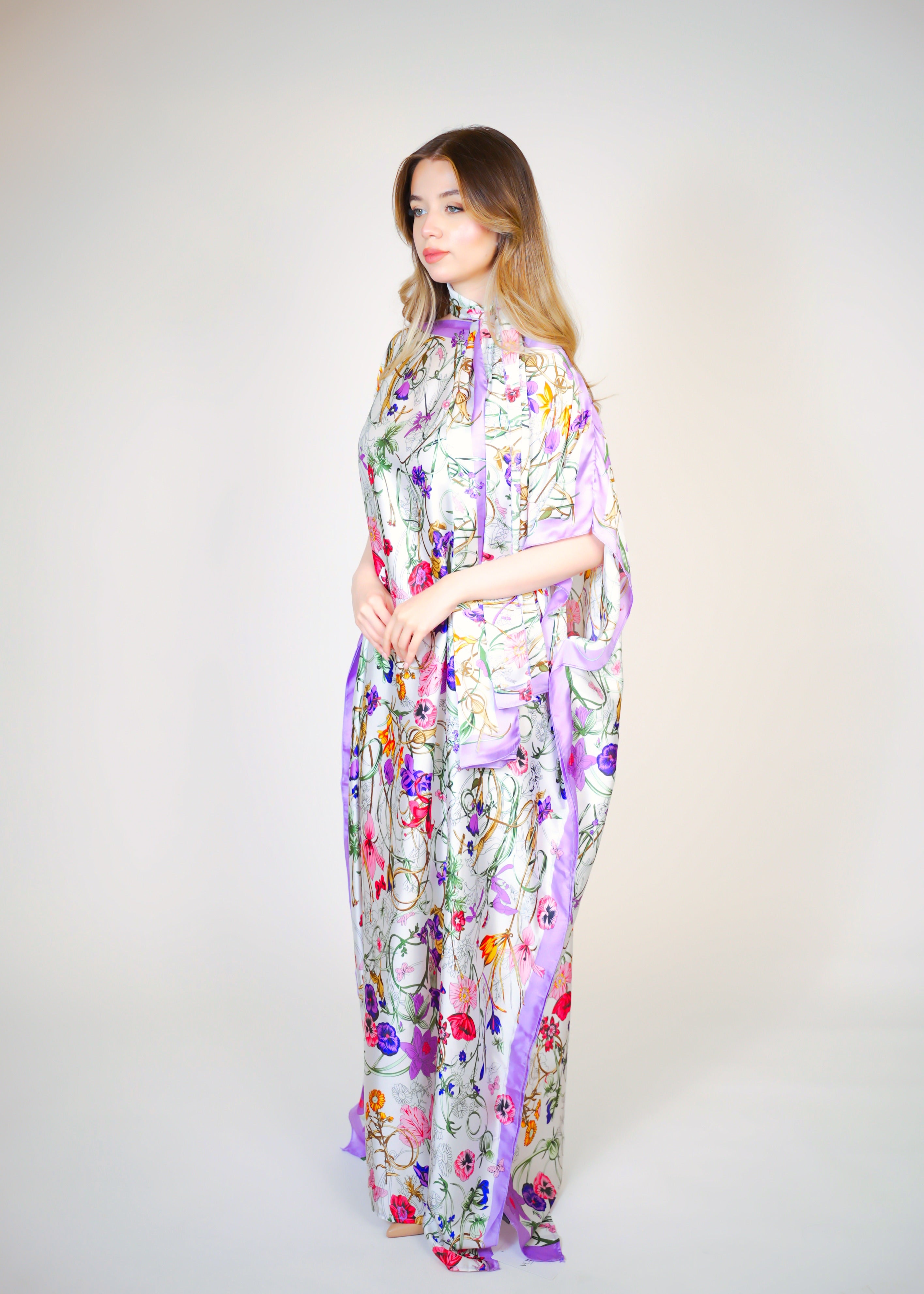 Beach Dress With Scarf  Voile