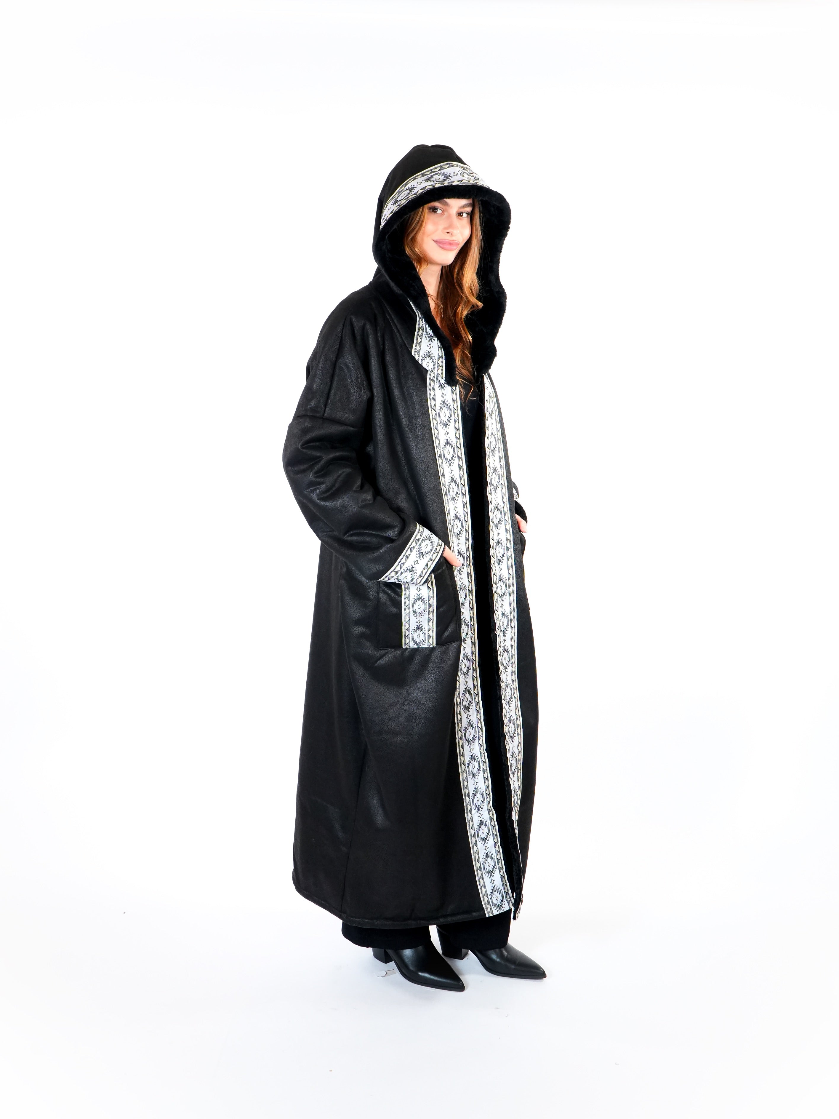 Long Hooded Coat  Elora