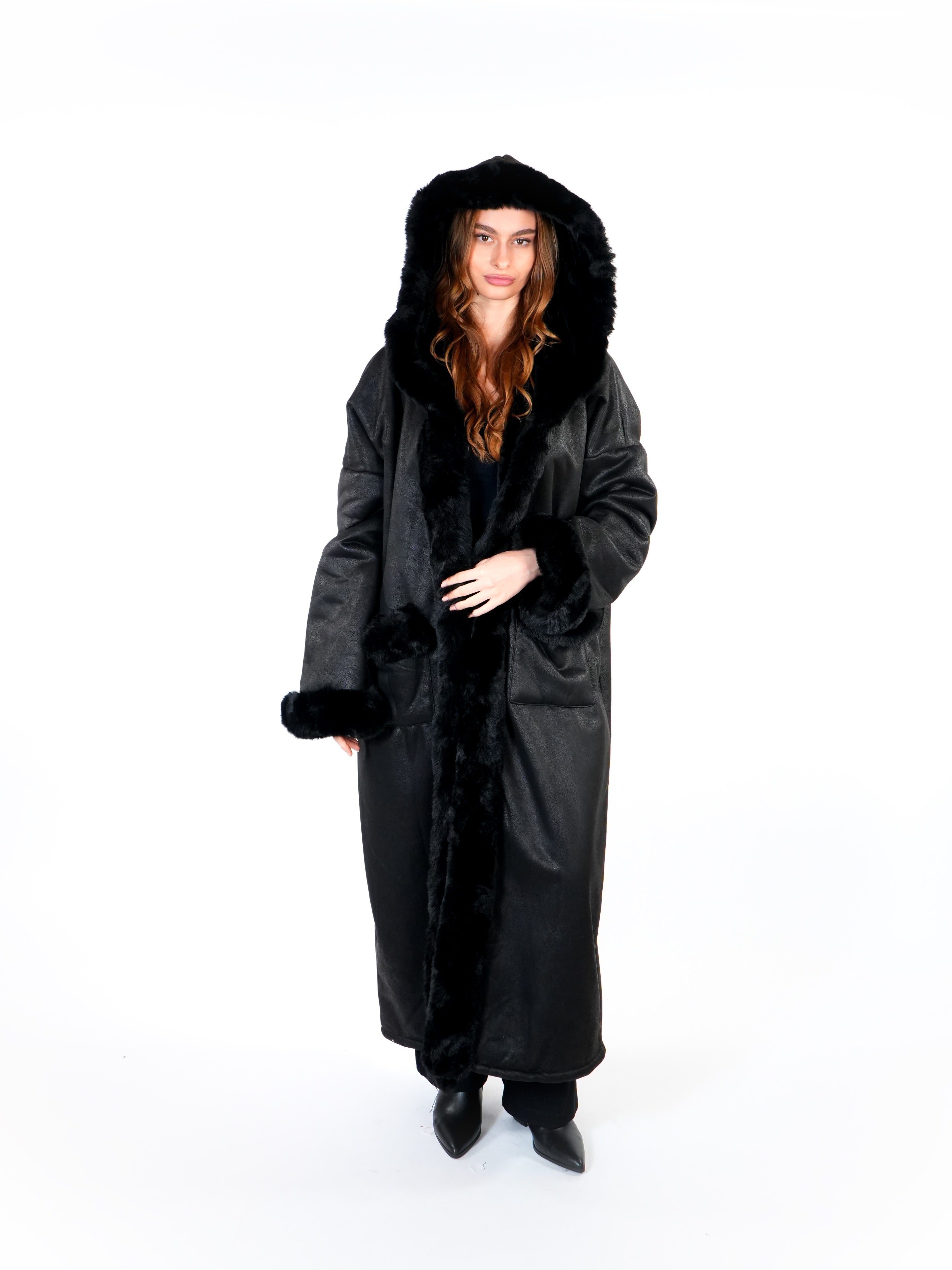 Long Hooded Coat  Elora