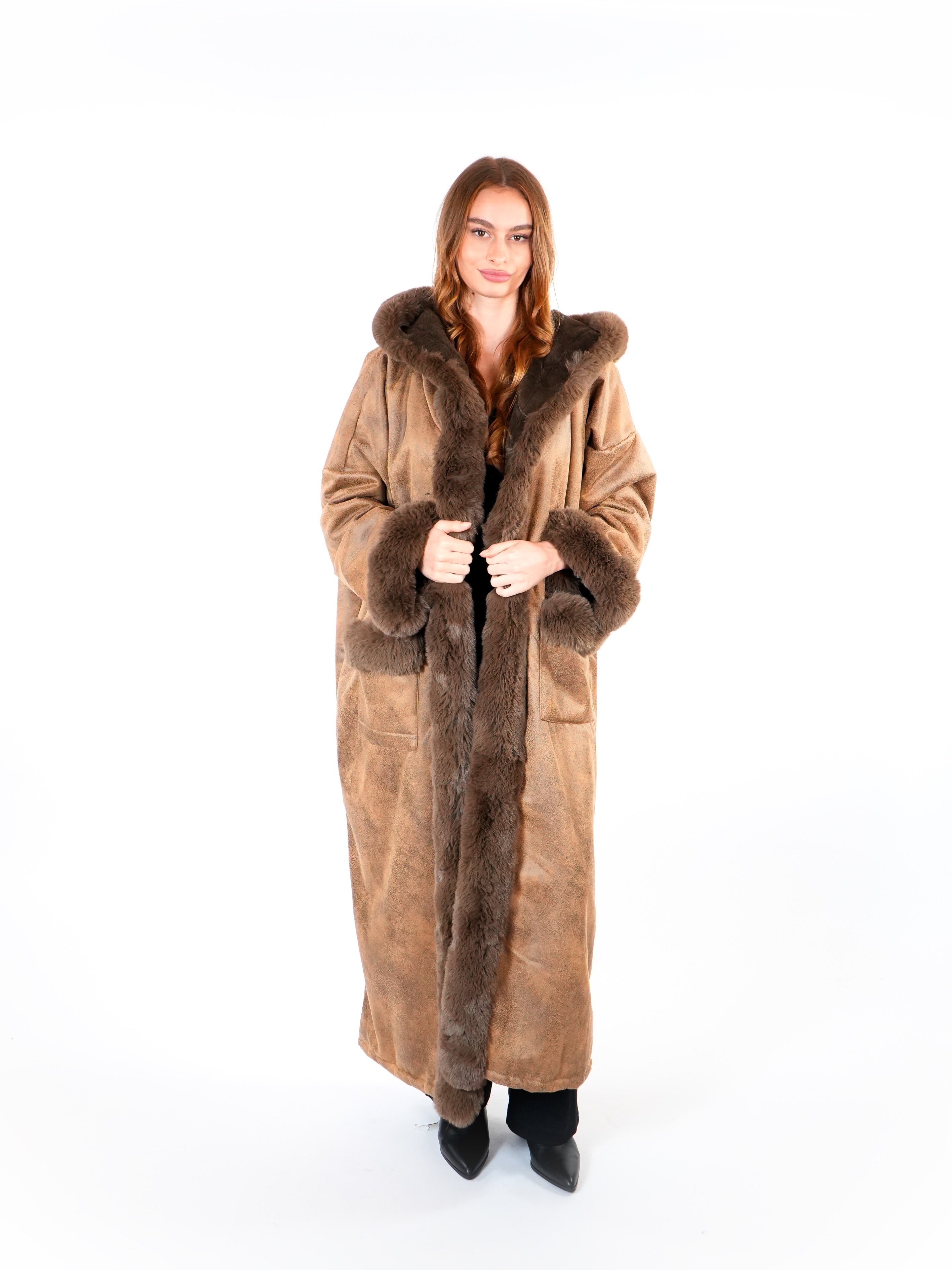 Long Hooded Coat  Elora