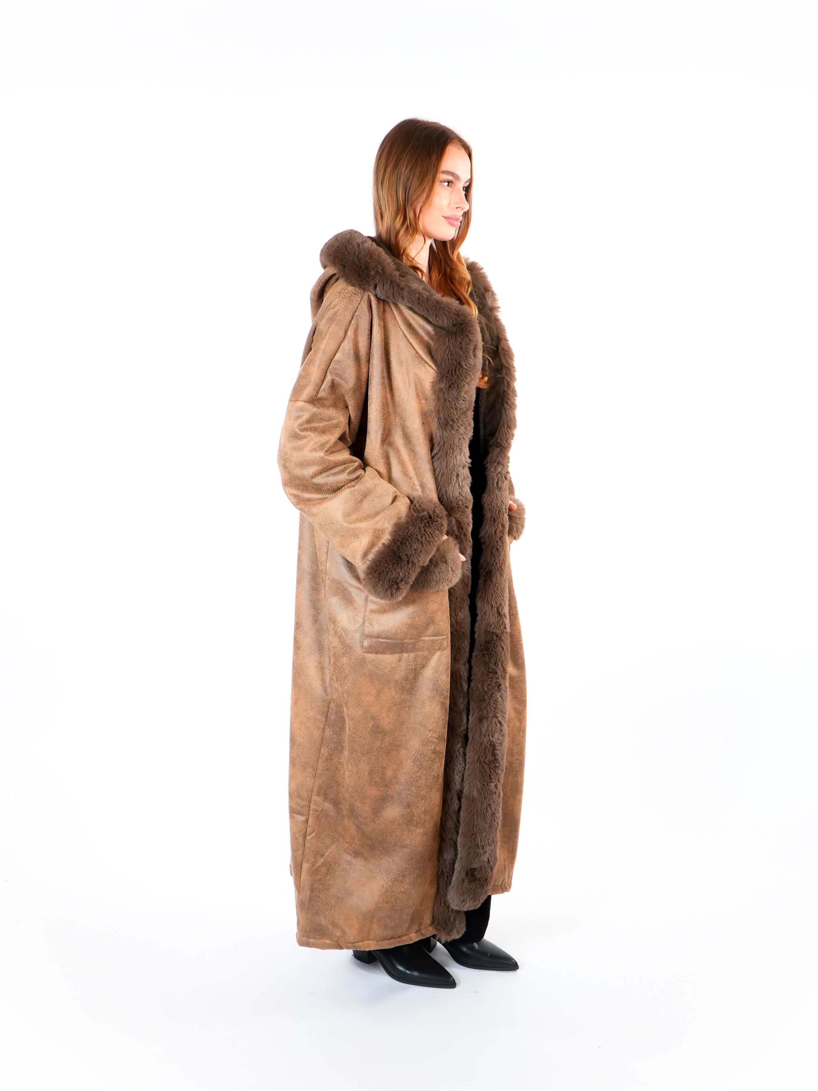 Long Hooded Coat  Elora