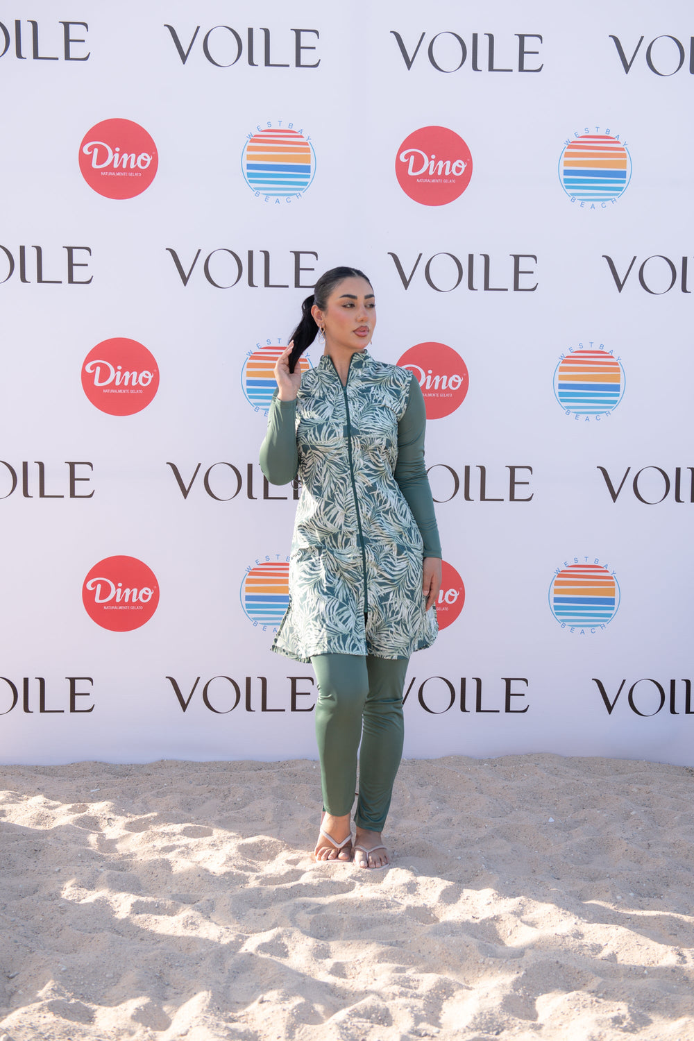 Rozamay Burkini Swimsuit-E018  Voile