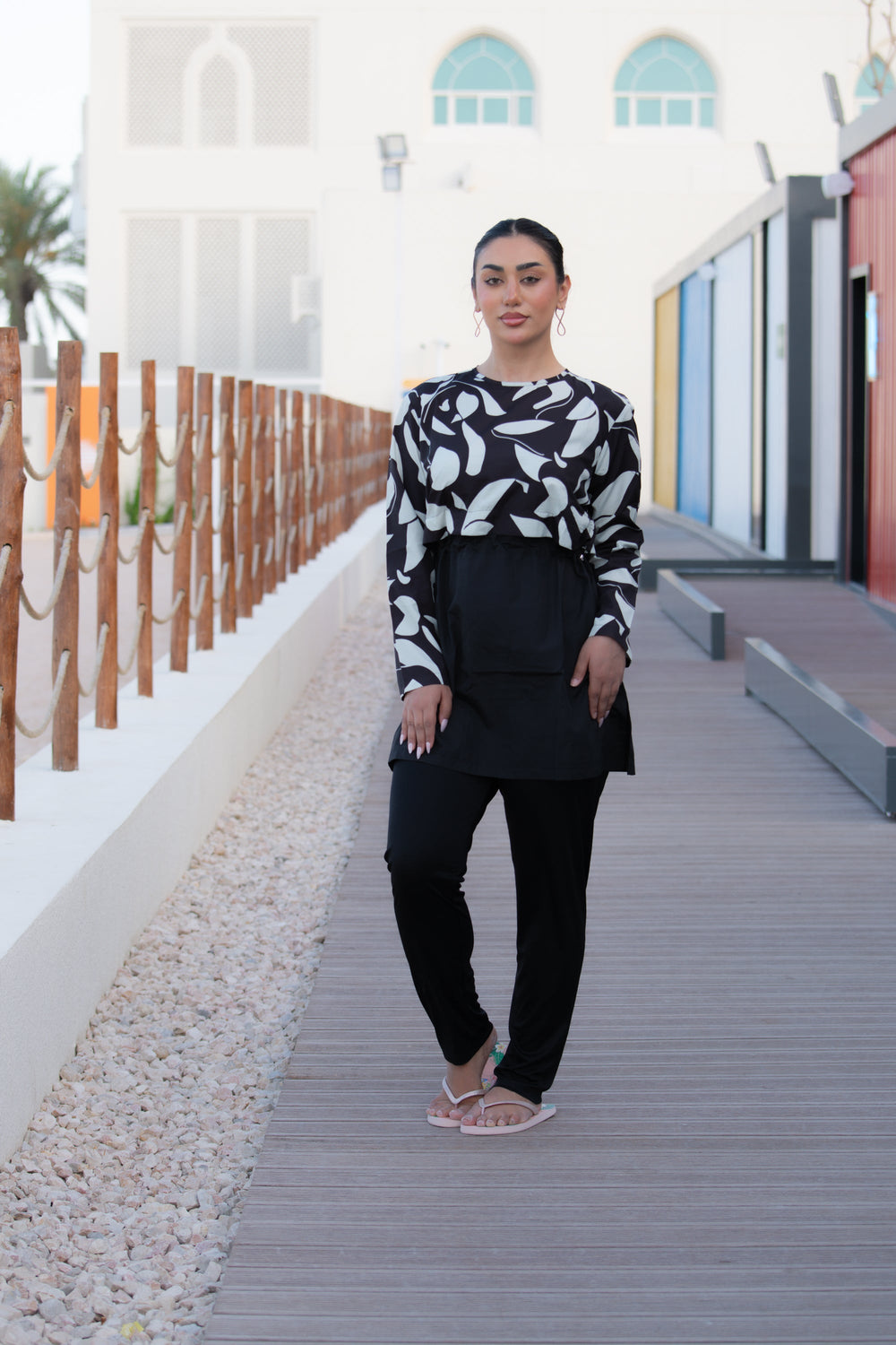 Rozamay Burkini Swimsuit-E016  Voile