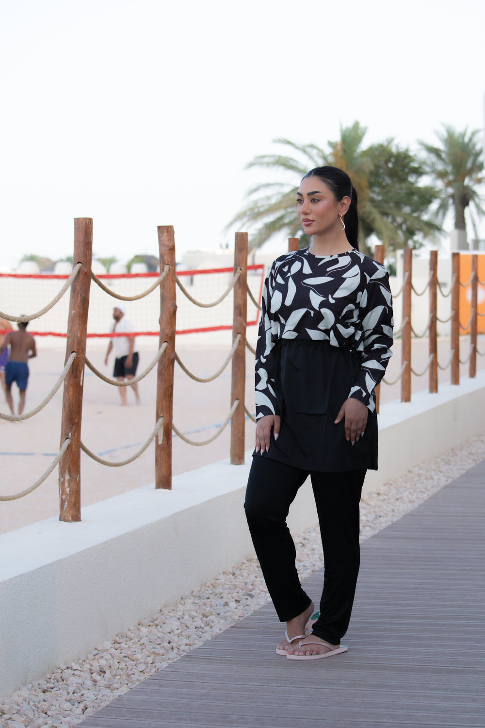 Rozamay Burkini Swimsuit-E016  Voile