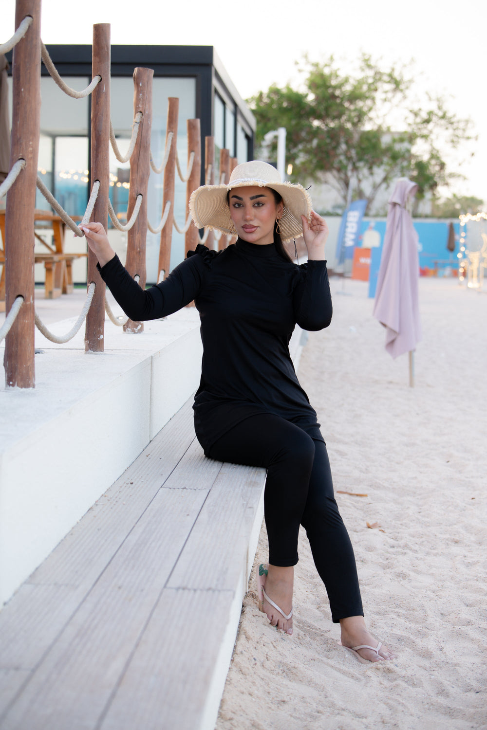 Rozamay Burkini Swimsuit-E019  Voile