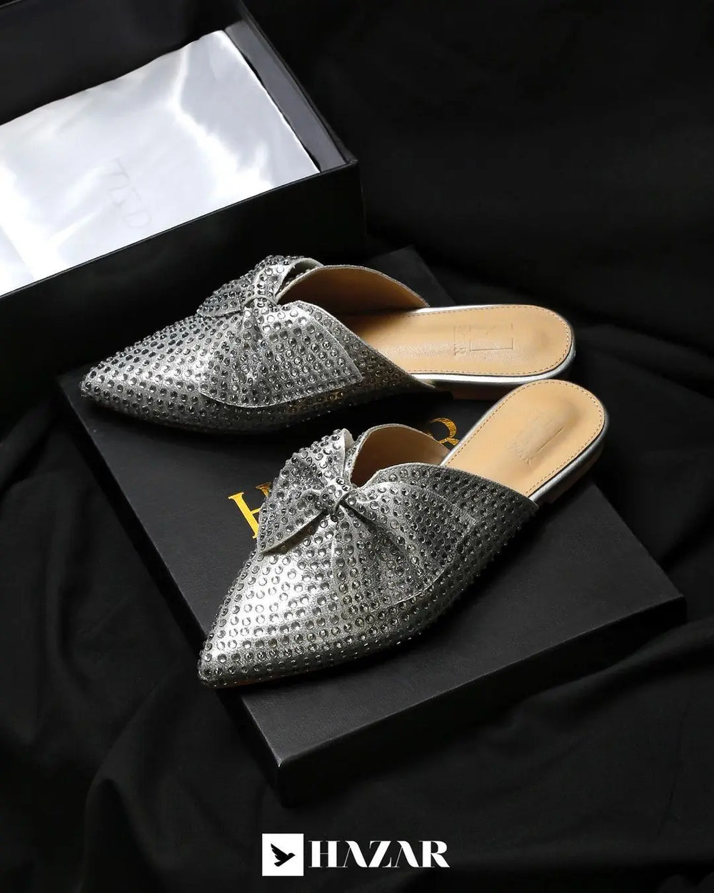 Flat Mule Voile Fashion