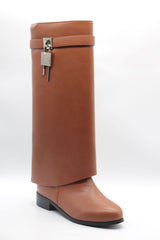 Flat high boot Voile Fashion